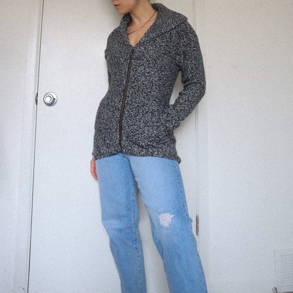 ARITZIA TNA Telluride Wool Zip Up Sweater - XS - Picture 1 of 7